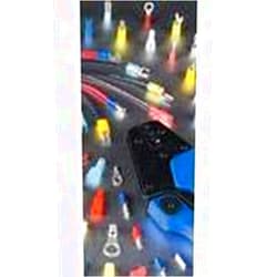 Thomas & Betts KN14-6F-M, Fork Terminal 14-16AWG Copper Blue 22mm Automotive (100 Items)