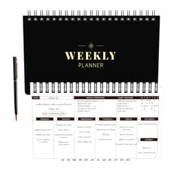 Lemome Weekly Planner - Undated Planner for Whole Year, Weekly To Do List, Planner Daily Weekly and Monthly, Goals Scheduled Planner with Habit Tracker, 55 Weeks, 6.3''x11.2''