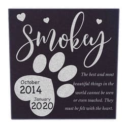 CustomizationMill Personalized Pet Memorial Stone - Dog Grave Marker | Garden Stones Loss of Dogs - 6x6
