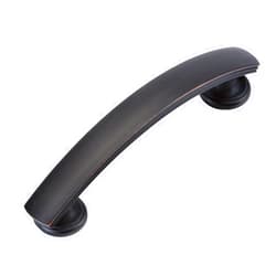Hickory Hardware 1 Pack Solid Core Kitchen Cabinet Pulls, Luxury Cabinet Handles, Hardware for Doors & Dresser Drawers, 3-3/4 Inch (96mm) Hole Center, Vintage Bronze, American Diner Collection