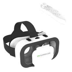 Sylpmoplar 3D VR Glasses for Virtual Reality Headset Compatible with iPhone and Android Devices 4.7 to 6.5 inches Comes with Controller Ideal for Mobile Gaming and Movies immersive Experience