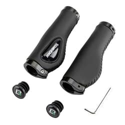 ROCKBROS Bike Handle Grips Ergonomics Design Soft Gel Dual Lock on Bicycle Handlebar Grips for Mountain MTB MBX Bike Electric Scooter