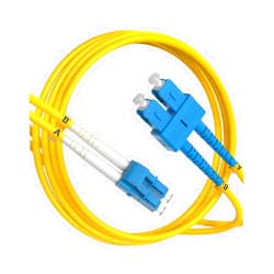 Foboiu OS2 SC to LC Fiber Patch Cable 2m Single Mode Duplex LC to SC Fiber Optical Patch Cables Singlemode SMF LC UPC/UPC, 9/125um, LZSH, 1G/10GB Yellow Jumper Cord 2 Meter（6.6ft）