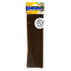 Creativity Street Chenille Stems/Pipe Cleaners 12 Inch x 4mm 100-Piece, Brown