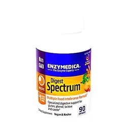 Enzymedica, Digest Spectrum, Dietary Supplement to Support Digestive Relief From Food Intolerances, Vegan, Non-GMO, 90 Capsules (45 Servings)