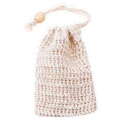 LoveAloe Handmade Soap Exfoliating Bag Drawstring Soap Saver Pouch Mesh Soap Bag for Shower