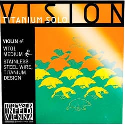 Thomastik Vision Titanium Solo 4/4 Violin E String - Medium - Titanium Coated Stainless Steel Core