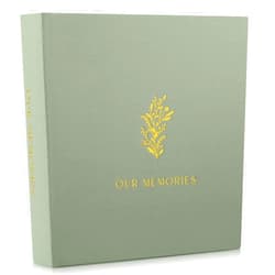ZICOTO Beautiful Linen Photo Album For 4x6 Pictures - Safely Holds Up To 200 Photos of Unique Memories - The Perfect Large Photo Book To Store All Pictures of Treasured Family, Baby or Wedding Moments