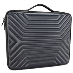 DOMISO 17 Inch Shockproof Waterproof Laptop Sleeve with Handle Lightweight Soft EVA Tablet Protective Case Bag for 17-17.3