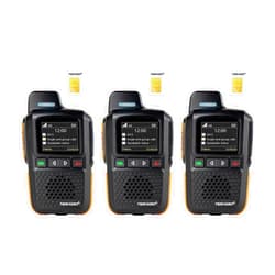 TIDRADIO TD-M13 Global Rapid Walkie Talkies Unlimited Range 4G LTE PoC(Push-to-Talk Over Cellular) Radios Nationwide PTT Long Range Two Way Radio for Family,Company,Logistics with SIM Card (3Pack)