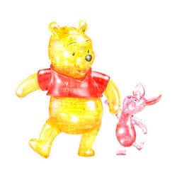 Original 3D Crystal Puzzles BePuzzled, Disney Winnie The Pooh and Piglet Original 3D Crystal Puzzle, Perfect for Puzzlers Ages 12 and Up, Challenging to Complete and Beautiful to Display, Collect Them All
