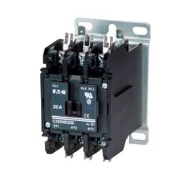 Cutler-Hammer C25DND230T Non-Reversing Definite Purpose Contactor, 24 VAC Coil, 30 A Max Load, 2 Poles