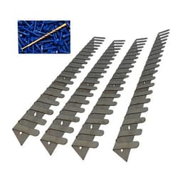 Dreffco Stainless Steel Fire Pit Gas Burner Support Flange Kit for Your Outdoor Landscape Block Fire Pit. Makes Installation Easy and Safe! 4-Piece Kit for 20