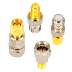 onelinkmore SMA to F Coax Kit RF Coaxial Adapter Kits SMA to F Antenna Connector TV Coax Adapter Connector for DAB+/FM/AM Radio Pioneer Spectrum Analyzer sdr Dongle rtl-sdr Coax Cable Adapter