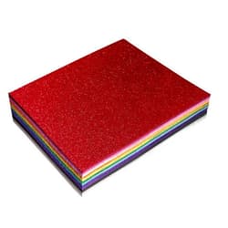 Better Office Products 36 Pack Glitter Foam Sheets, 9 x 12 Inch, Assorted 12 Colors, for Arts and Crafts, 36 Sheets