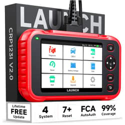 LAUNCH CRP123I V2.0 Elite OBD2 Scanner Diagnostic Tool, Code Reader for Cars and Trucks, Engine ABS SRS Transmission Car Scanner, Lifetime Free Update, Oil/EPB/DPF/SAS/BAS/BMS Reset Throttle Relearn