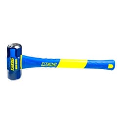 Estwing 4-Pound Hard Face Sledge Hammer, 50-55 HRC, 16-Inch Fiberglass Handle, Overstrike Protection, Textured Grip