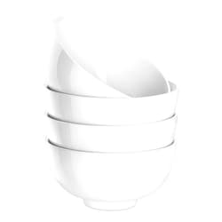 MALACASA 26 oz Porcelain Soup Bowls, 6