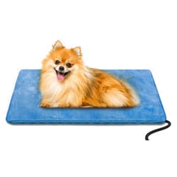 Yicostar Pet Heating Pad for Cats and Dogs Outdoor,Indoor Warming Cat Heating Pad, Waterproof Dog Heating Pad Outdoor with Chew Resistant Cord, Pet Heater Warmer Blanket for Puppy & Kitten20*12inch