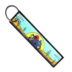 MotoLoot Keychain for Motorcycles, Scooters, Cars and Gifts (Sunset Rider)