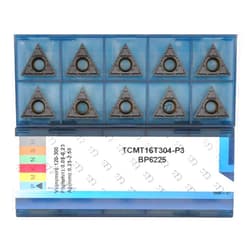 CDBP CNC Carbide Inserts TCMT32.51 / TCMT16T304-MD for Metal Cutting Steel, Semi-Finishing chipbreaker for Turning Cutter, 10 PCS.