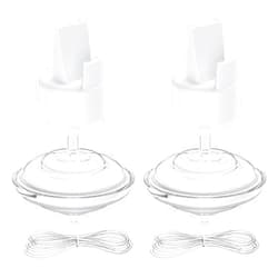 BALIME Replacement Pump Parts for Spectra, Duckbill Valves, Backflow Protector Membrane and Tubes, Compatible with Spectra Breast Pump S1 S2 9 Plus (Not Original Spectra Accessories)