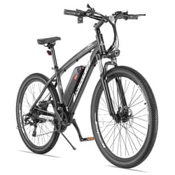 ANCHEER Electric Bike 27.5''/ 26'' Electric Mountain Bike 500W 48V Removable Battery, 20MPH Electric Bike for Adults Commuter Cruiser with 50 Miles Range, Suspension Fork