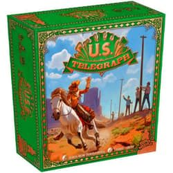 Super Meeple US Telegraph Board Game | Interactive Tile-Placement Game | Historical Settlement Game | Strategy Game for Adults and Kids | Ages 10+ | 2-4 Players | Avg. Playtime 45-60 Minutes