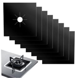 ACPULSE Stove Burner Covers for Gas Stoves (8 Pack) – Non-Stick, Heat-Resistant Gas Range Protectors, PTFE Liners for Kitchen Cleaning, Easy-to-Cut Stove Top Covers, BPA-Free, 10.6