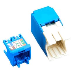 Panduit CJ6X88TGBU Category-6A 8-Wire TG-Style Jack Module, Blue