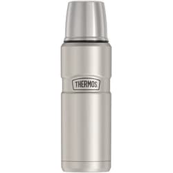 THERMOS Stainless King Vacuum-Insulated Compact Bottle, 16 Ounce, Matte Steel