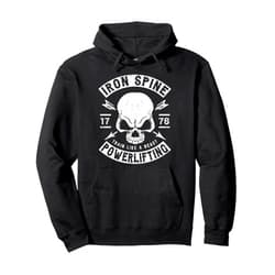IRON SPINE GYM CLOTHES & WORKOUT CLOTHES POWERLIFTING LONG HOODIE, TRAIN LIKE A BEAST, GYM HOODIE Pullover Hoodie