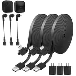 Uogw 3Pack 30ft/9.1m Power Cable and Adapter Compatible with Blink Outdoor 4 (4th Gen)/Blink (3rd Gen) XT3/Blink XT2/XT,Weatherproof Outdoor Charging Power Cord,Flat Extension Cable for Blink Camera