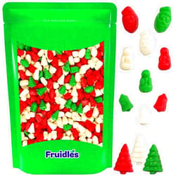 Fruidles Christmas Mello Cremes Gummi Bears Candy Sweet Confection Candies, Traditional Old Fashioned, Vegan, Gluten-Free (Half-Pound)
