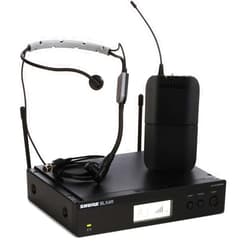 Shure BLX14R/SM35 UHF Wireless Microphone System - Perfect for Speakers, Performers, Presenting - 14-Hour Battery Life, 300 ft Range | SM35 Headset Mic, Single Channel Rack Mount Receiver | H11 Band