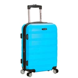 Rockland Melbourne Hardside Expandable Spinner Wheel Luggage, Turquoise, Carry-On 20-Inch