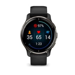 Garmin Venu 2 Plus, GPS Smartwatch with Call and Text, Advanced Health Monitoring and Fitness Features, Slate with Black Band
