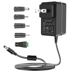 TKDY 24V DC Power Supply Cord, 100-240V AC to DC 24 Volt 1.5A 1A 0.5A 24Vdc Power Adapter, for DC24V LED Strip Lights Diffuser Humidifier and More (Not 24V Battery Charger).
