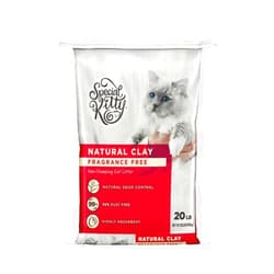 Generic Special~Kitty Unscented Non-Clumping Natural Clay Litter for Cats ~ 20 Lbs Bag ~ Fragrance-Free, Highly Absorbent, Odor Control, Suitable for Multiple Cats and All Life Stages, Pet Supplies.