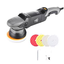 SHINE MATE ShineMate Dual Action Polisher for Car Detailing 6 Inch, Corded Wax Random Orbital Polisher with 4 Polish Pads, Variable Speed Buffer Polisher (6 Inch)