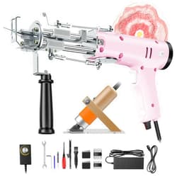 FancyBant Tufting Gun Starter Kit with Carpet Trimmer,Fancybant 2 in 1 Cut Pile & Loop Pile Rug Making Kit for Beginners and Carpet Carving Clippers,5-40 Stitches/s High Speed Rug Tufting Kit