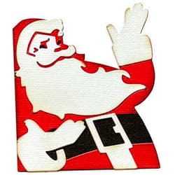 Sizzix Thinlits Die Set 6PK Retro Santa by Tim Holtz | 666071 | Chapter 4 2022 Wafer, Grey