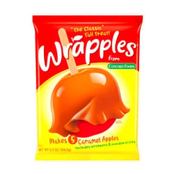 Concord Foods Wrapples Caramel Apple Wraps, Easy Caramel Treats at Home - Includes Wraps and Sticks for Delicious Apples! 6.5 oz (Pack of 1)