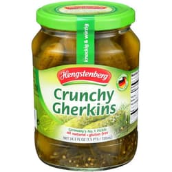 Hengstenberg, Gherkins Crunchy, 24.3 Fl Oz