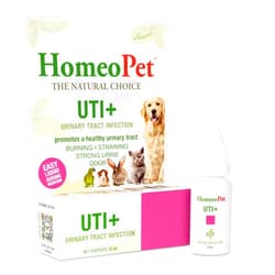 HomeoPet UTI Plus Urinary-Tract Relief, Supportive UTI Medicine for Dogs, Cats, and Other Pets, 15 ml