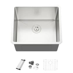 Dcolora 21 Inch Undermount Wet Bar Sink Small Kitchen Sink 16 Gauge Stainless Steel Deep Single Bowl Under Counter Sink, 21