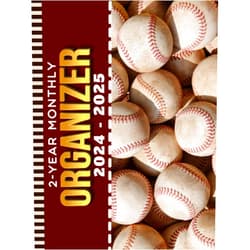 By BND 24 Dos Anos Publishing (Author) 2-Year Monthly Organizer 2024-2025: Hardcover / 8.5x11 Large Dated Monthly Schedule With 100 Blank College-Ruled Paper Combo / 24-Month Life Organizing Gift / Baseball Art Pattern Cover