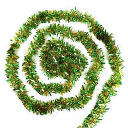 CCINEE 33 FEET Green Tinsel Garland Hanging Twist for Christmas Tree Decorations Wedding Birthday Party Supplies