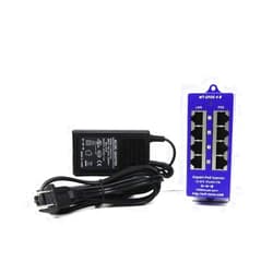 WiFi-Texas PoE Texas 4 Port 24V Passive PoE Injector with 24V 30W UL/FCC Certified Power Supply - Gigabit Injector - Passive Power Over Ethernet Multi Port PoE Adapter for Ubiquiti, Mikrotik, 24 Volt PoE Devices
