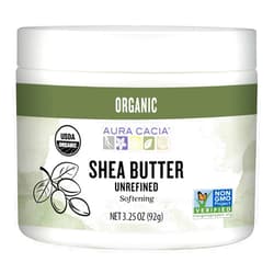 Aura Cacia Organic Shea Butter | Unrefined Body Care | 3.25 oz.
